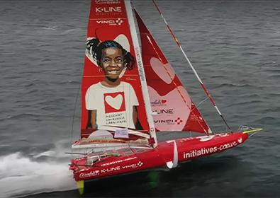 Transat Jacques Vabre : Initiatives-Cœur à la manœuvre pour sauver des enfants cardiaques  